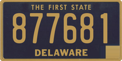 DE license plate 877681