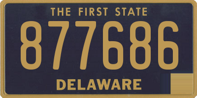 DE license plate 877686