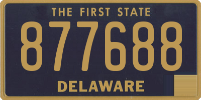 DE license plate 877688