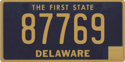 DE license plate 87769