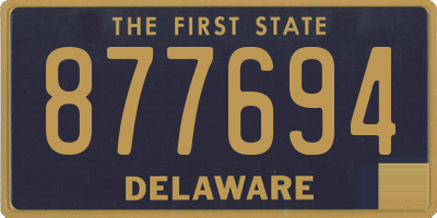 DE license plate 877694