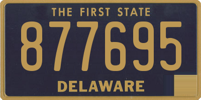 DE license plate 877695