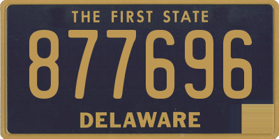 DE license plate 877696