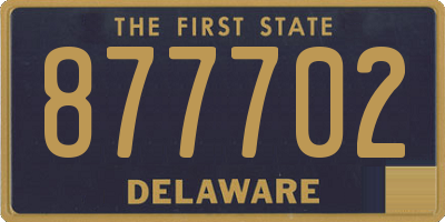 DE license plate 877702