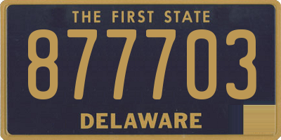 DE license plate 877703
