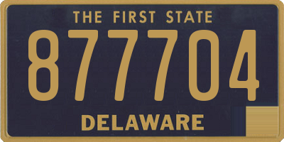 DE license plate 877704