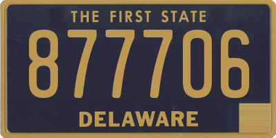 DE license plate 877706