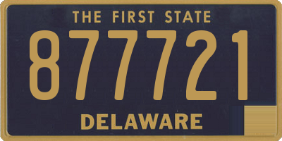 DE license plate 877721