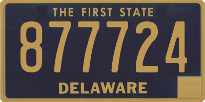 DE license plate 877724