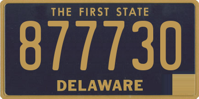 DE license plate 877730