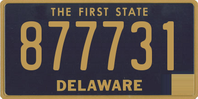 DE license plate 877731