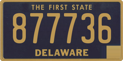 DE license plate 877736