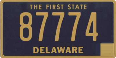 DE license plate 87774