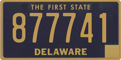 DE license plate 877741