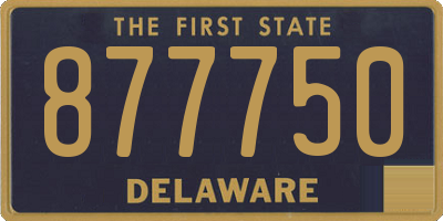 DE license plate 877750