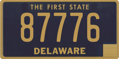 DE license plate 87776
