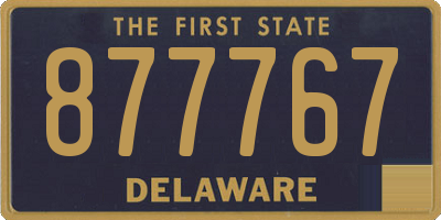 DE license plate 877767