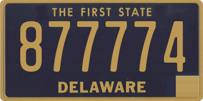 DE license plate 877774