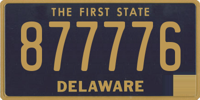 DE license plate 877776