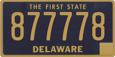 DE license plate 877778