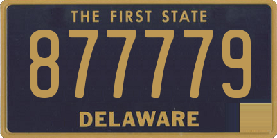 DE license plate 877779