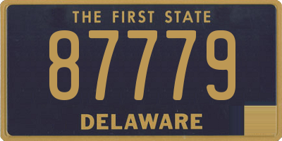 DE license plate 87779
