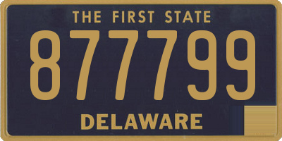 DE license plate 877799