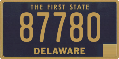 DE license plate 87780