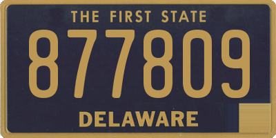 DE license plate 877809