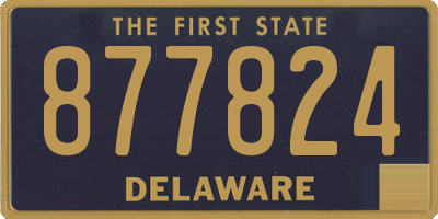 DE license plate 877824