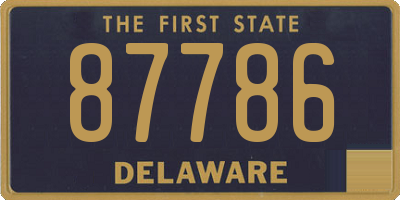 DE license plate 87786