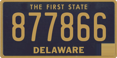 DE license plate 877866