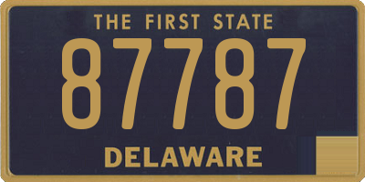 DE license plate 87787