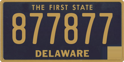 DE license plate 877877