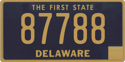 DE license plate 87788