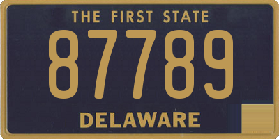 DE license plate 87789