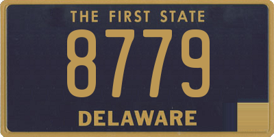 DE license plate 8779