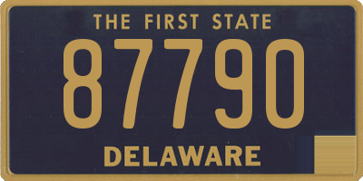 DE license plate 87790
