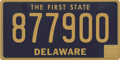 DE license plate 877900