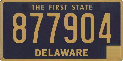 DE license plate 877904