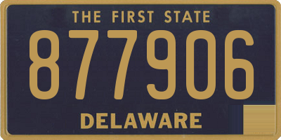 DE license plate 877906