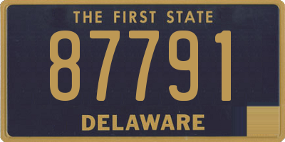 DE license plate 87791