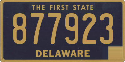 DE license plate 877923