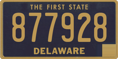 DE license plate 877928