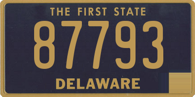 DE license plate 87793