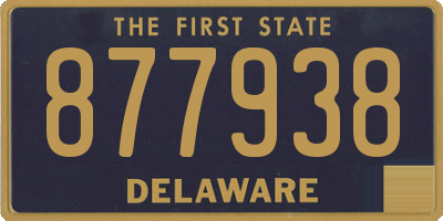 DE license plate 877938