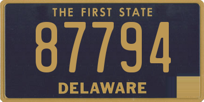 DE license plate 87794