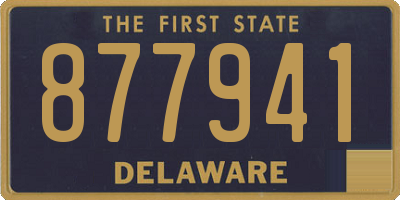 DE license plate 877941