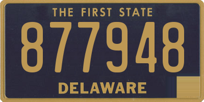 DE license plate 877948