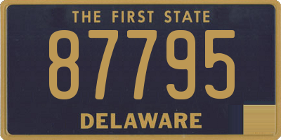 DE license plate 87795